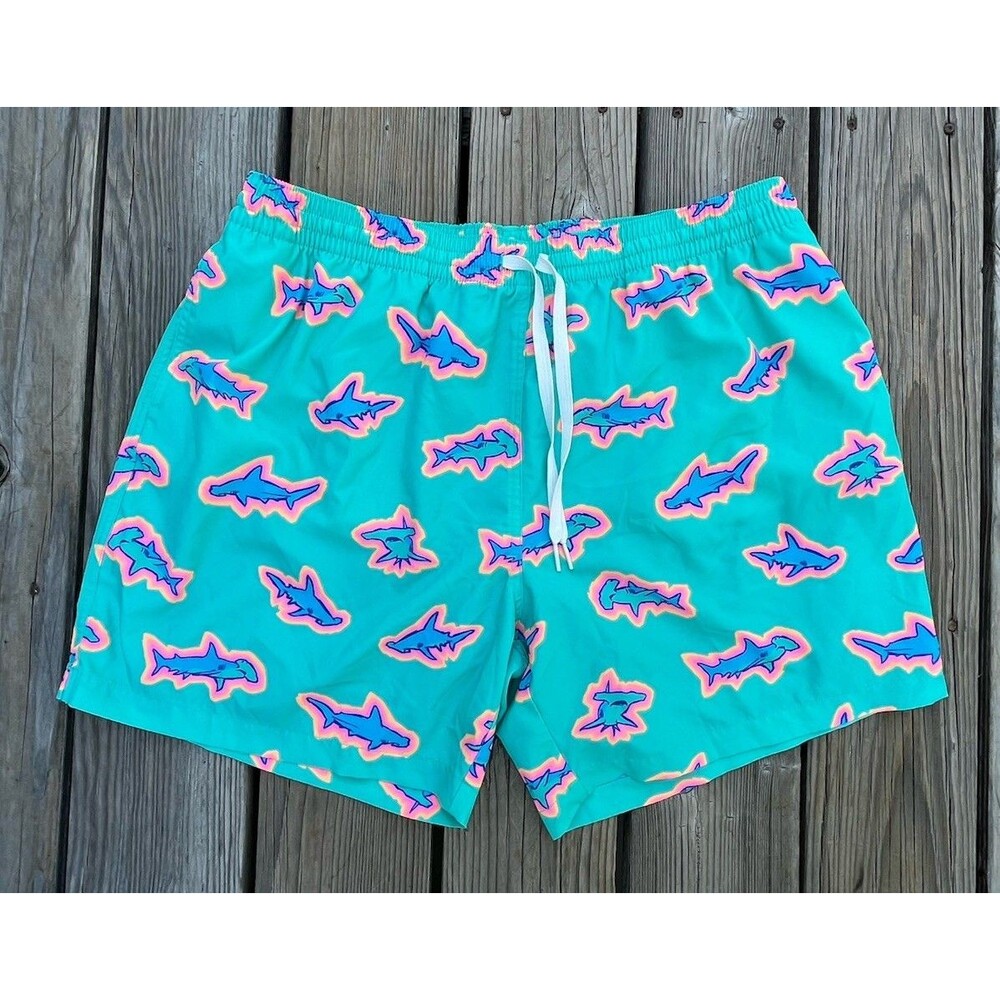 Chubbies Men’s XXL Classic Lined Swim Trunks Shorts 5.5" Apex Swimmers Shark